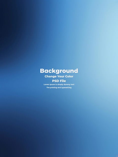 PSD psd abstract blue gradient background empty blue texture