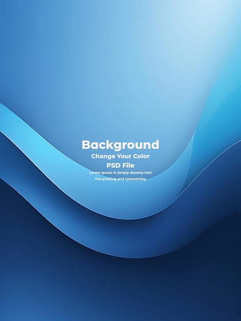 PSD psd abstract blue gradient background empty blue texture