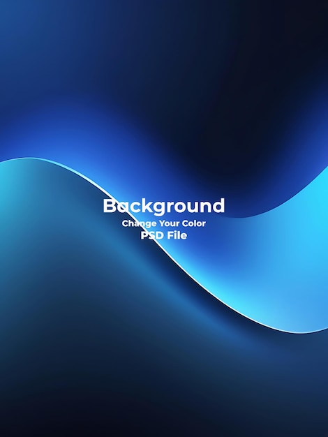 PSD Abstract blue gradient background looks modern blurry textured blue wallpaper