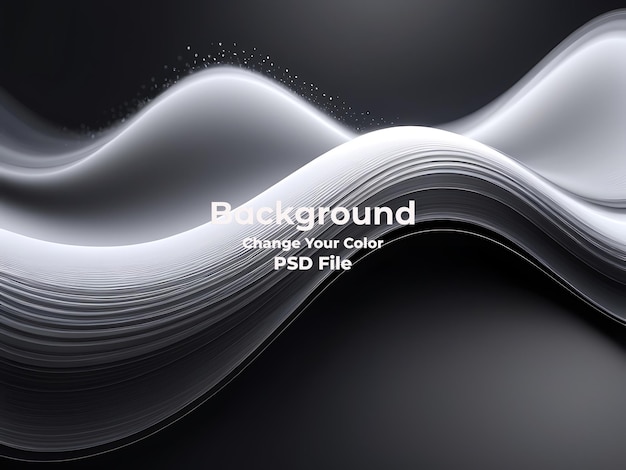 PSD Abstract gray background wave particles Technology Carbon line gray wallpaper texture