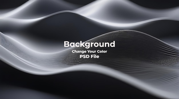 PSD Abstract gray background wave particles Technology Carbon line gray wallpaper texture