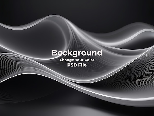 PSD Abstract gray background wave particles Technology Carbon line gray wallpaper texture