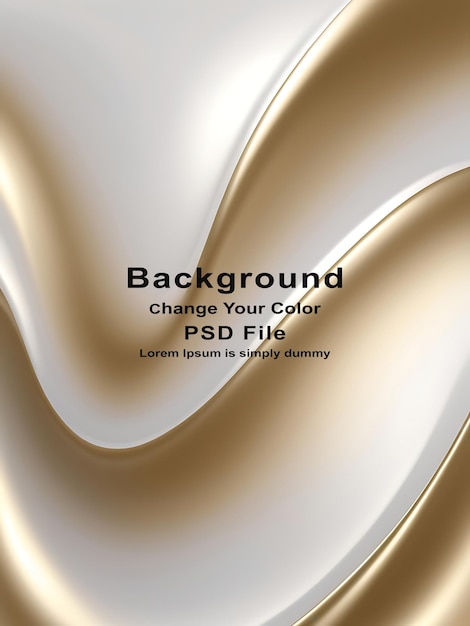 PSD psd abstract white gold gradient background luxury with golden line wave