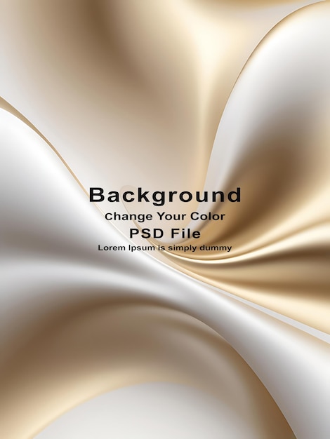 PSD psd abstract white gold gradient background luxury with golden line wave