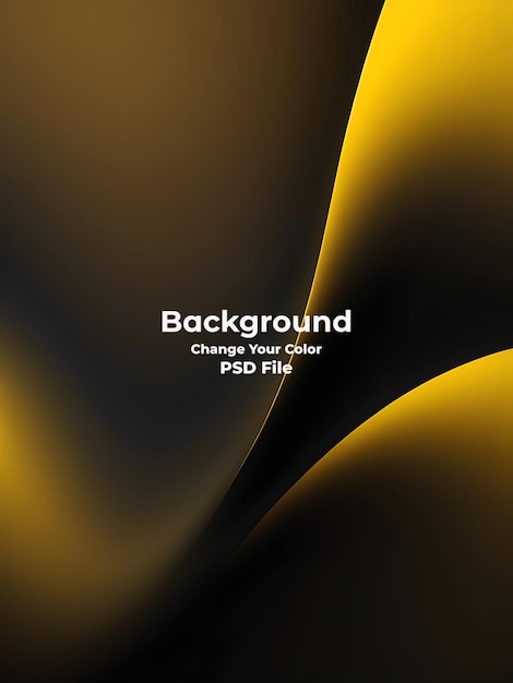 PSD Abstract yellow gradient background looks modern blurry textured yellow wall