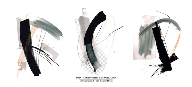 PSD psd abtrsact minimalistic painting neutral colors transparent background