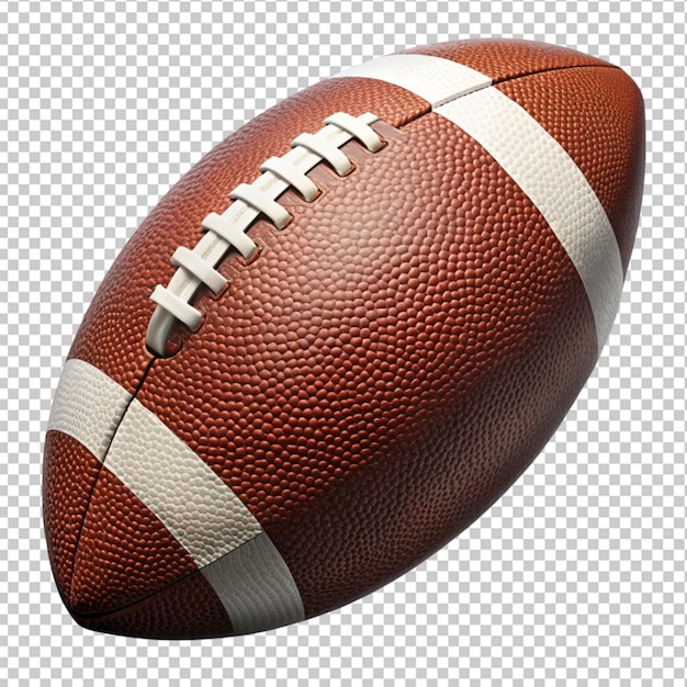 PSD of a american football pigskin isolated on transparent background