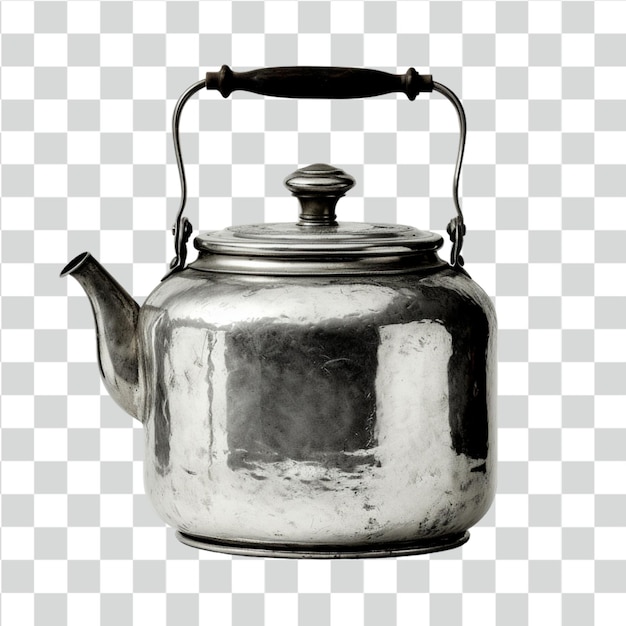 Psd antique kettle transparent background