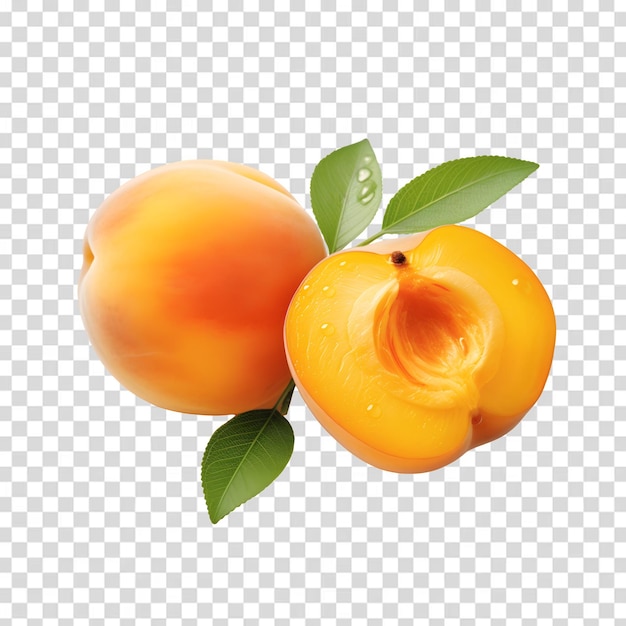 PSD psd apricot isolated on transparent background premium psd