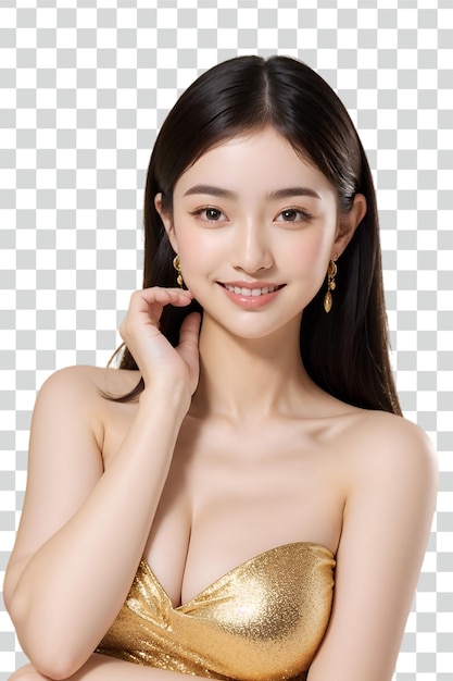 Psd Asian sex woman on transparent background