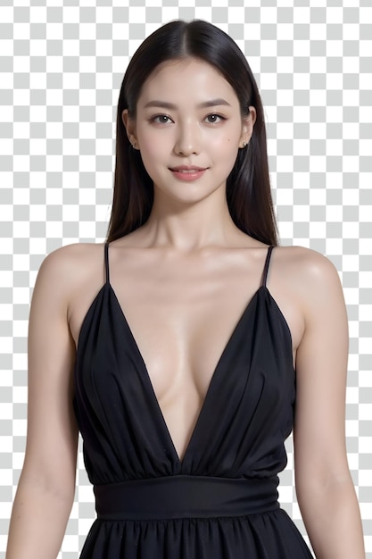 Psd Asian sex woman on transparent background