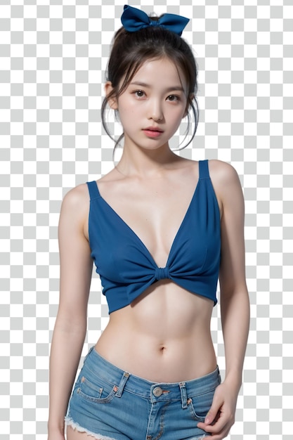 PSD psd asian sexy woman on transparent background