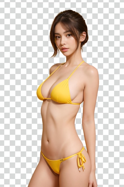 PSD psd asian sexy woman on transparent background