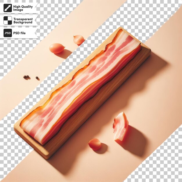 PSD Bacon slice on transparent background