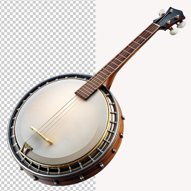 PSD psd of a banjo isolated on background