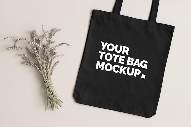 PSD psd beautiful tote bag design mockup