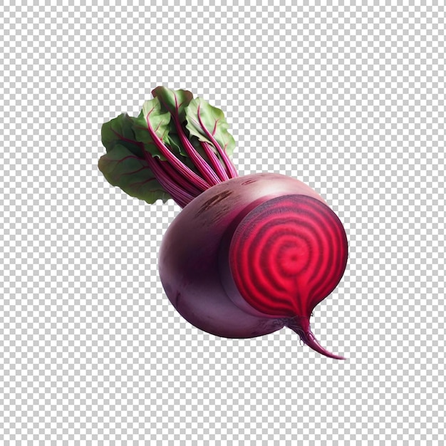 PSD Beetroot vegetables isolated transparent background Ai generative