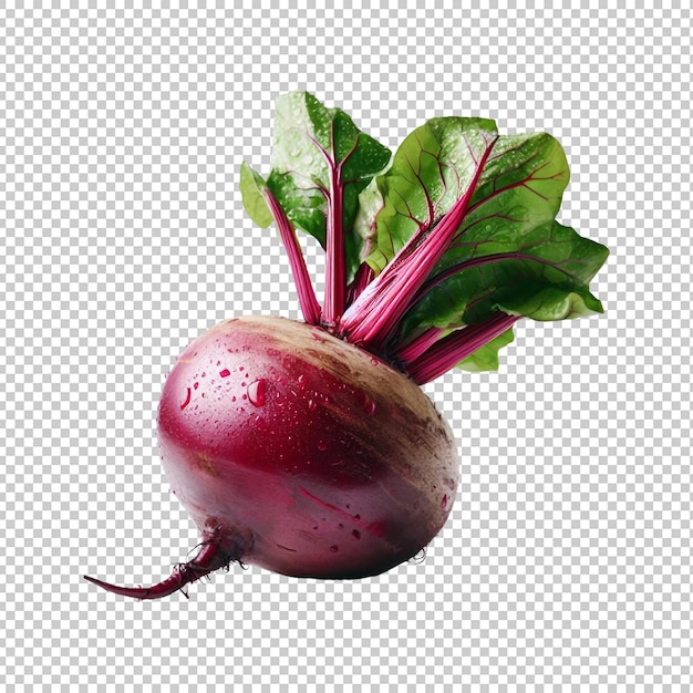 PSD Beetroot vegetables isolated transparent background Ai generative