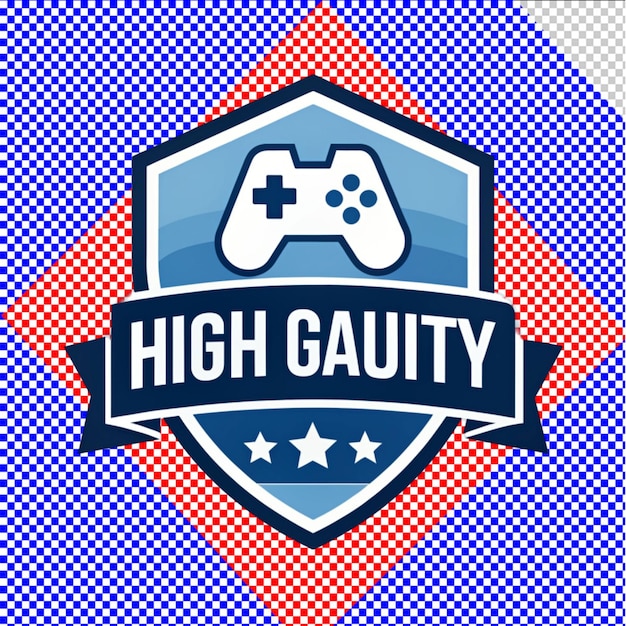 PSD psd of a best gaming logo on transparent background