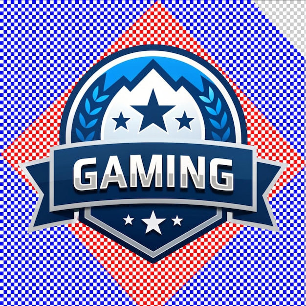 PSD of a best gaming logo on transparent background