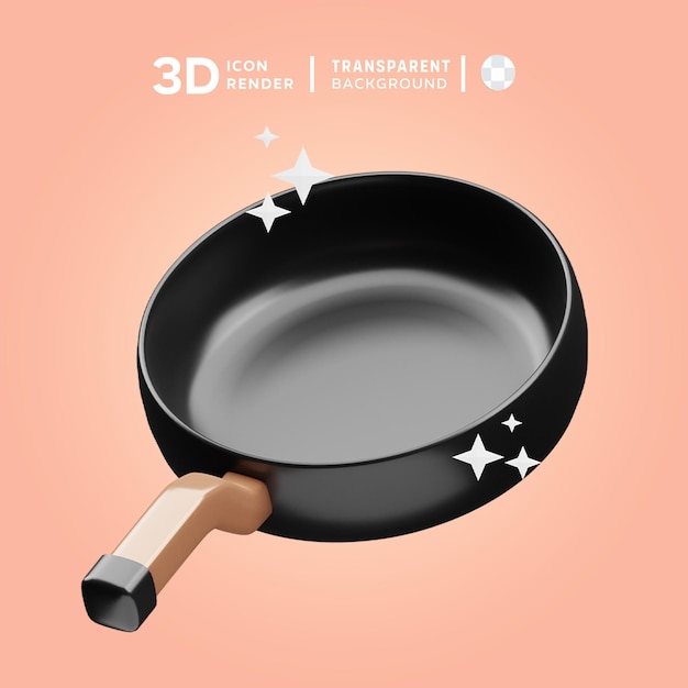 PSD big pan 3D illustration