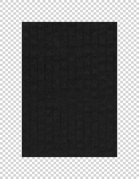 PSD psd black crumpled paper texture realistic crease sheet on transparent background