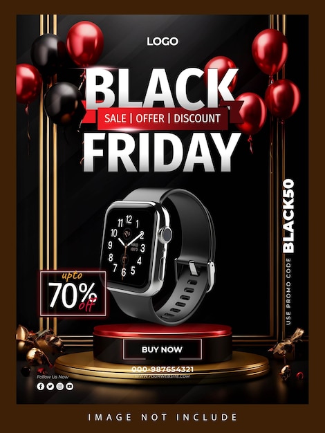 PSD psd black friday poster tamplates