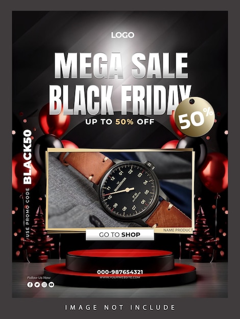 PSD psd black friday poster tamplates