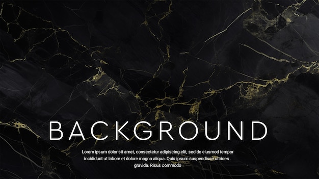 PSD black and golden marble background