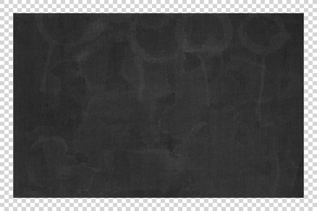 PSD Black paper texture on transparent background