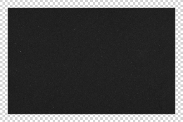 PSD Black paper texture on transparent background