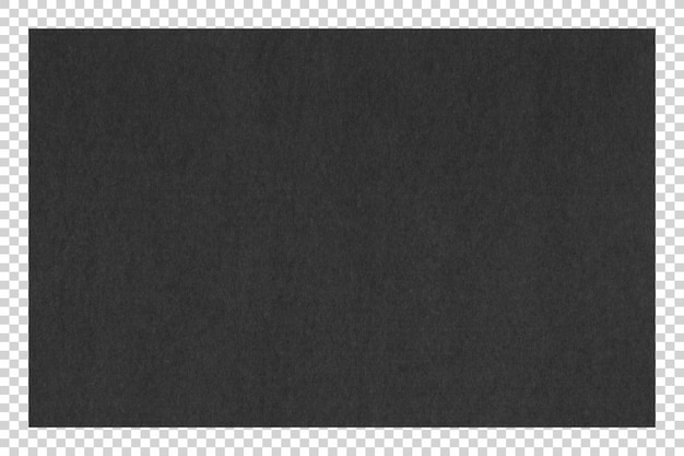 PSD Black paper texture on transparent background