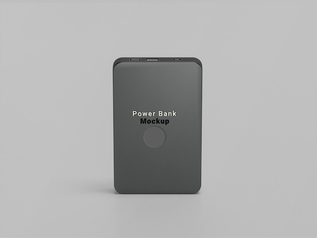 PSD Black Power bank mockup