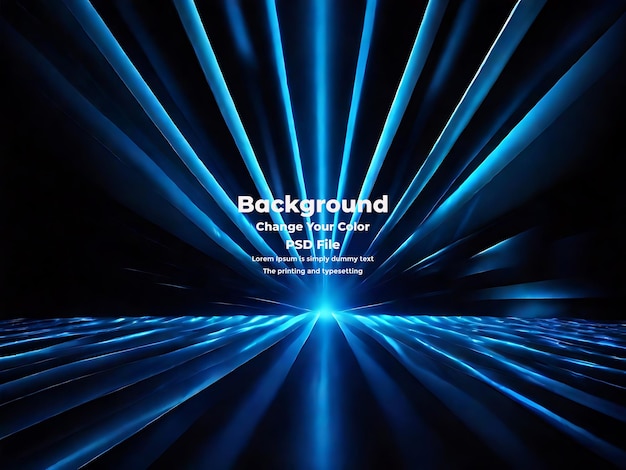 PSD Blue spectrum lights with black background