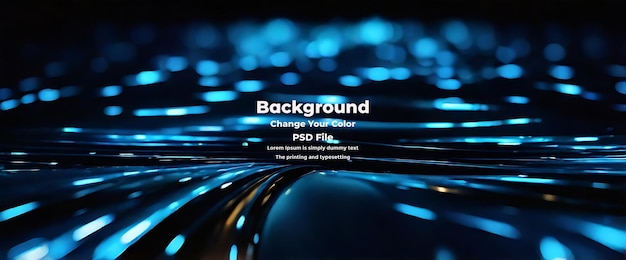 PSD psd blue spectrum lights with black background