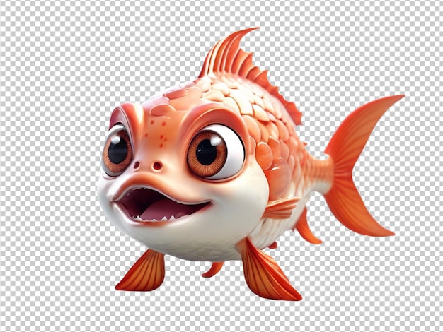 psd of a Boga fish on transparent background