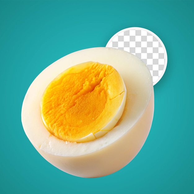 Psd of a boiled egg on transparent background