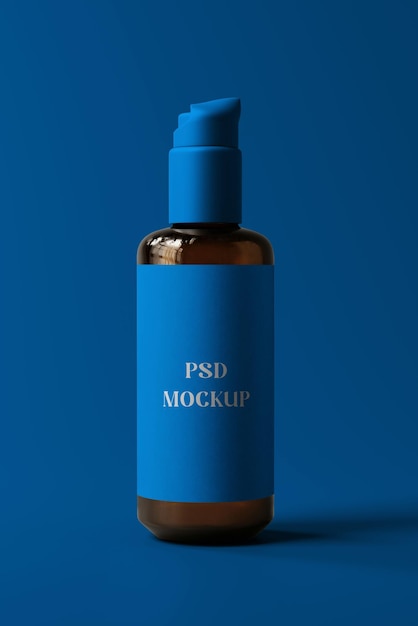 PSD Bottle mockup editable background