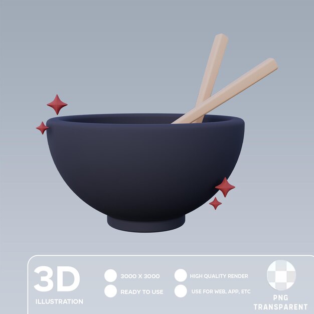 PSD Bowl 3D Illustration