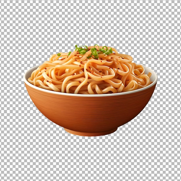 PSD BOWL OF NOODLES isolated on transparent background PNG Cutout