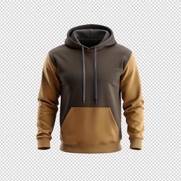 PSD Brown hoodie mockup