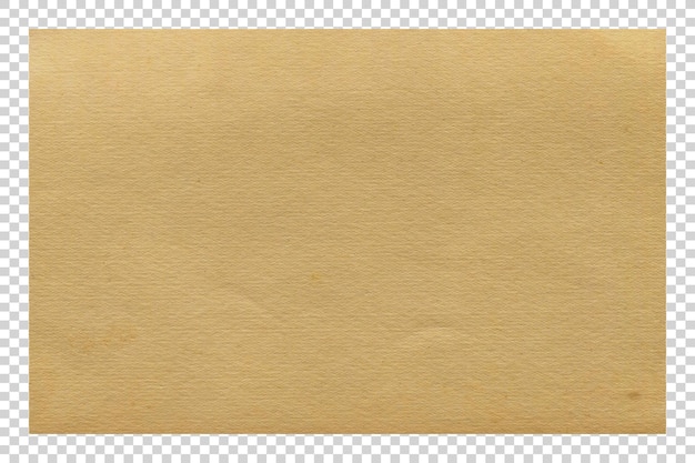 PSD Brown paper texture minimalist on transparent background