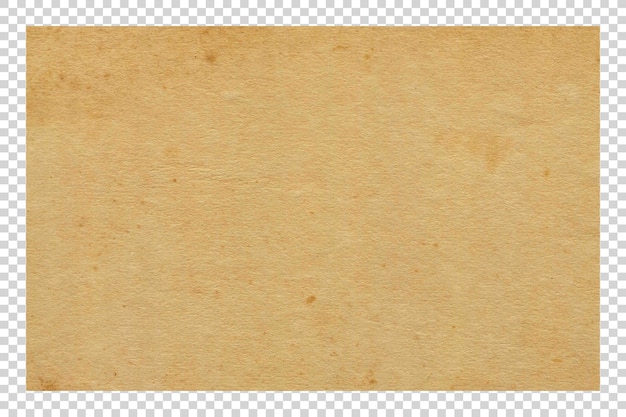 PSD Brown paper texture minimalist on transparent background