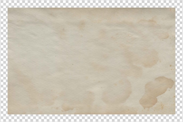 PSD Brown paper texture minimalist on transparent background