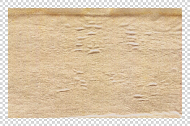 PSD Brown paper texture minimalist on transparent background