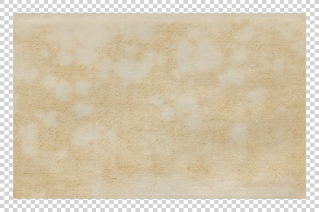 PSD Brown paper texture minimalist on transparent background