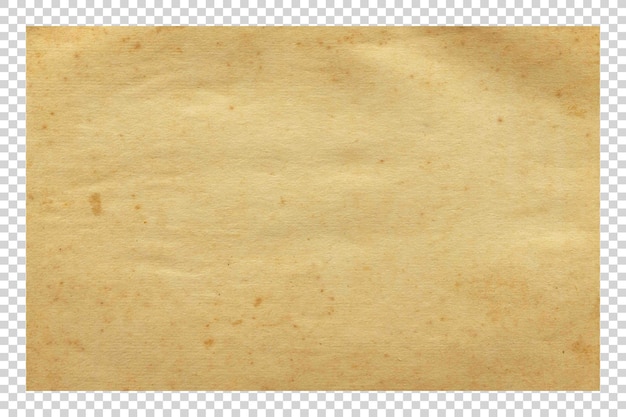 PSD Brown paper texture minimalist on transparent background