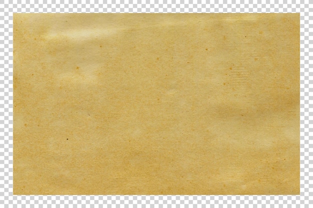 PSD Brown paper texture minimalist on transparent background