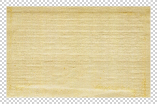 PSD Brown paper texture minimalist on transparent background