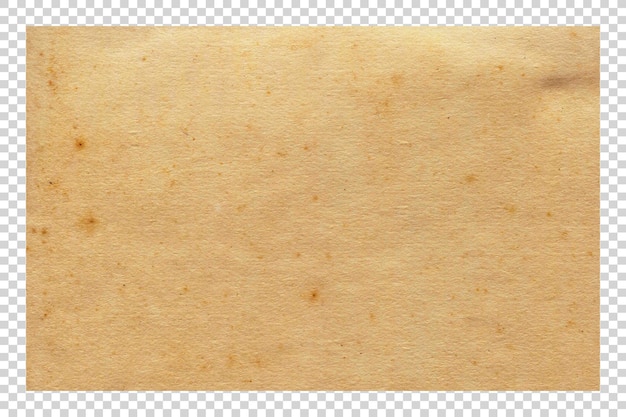 PSD Brown paper texture minimalist on transparent background